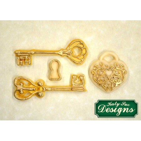 Decorative Keys & Locket Mould by Katy Sue
