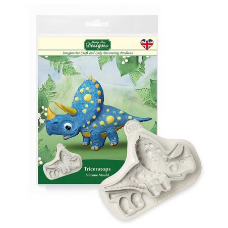 Triceratops Silicone Mould by Katy Sue