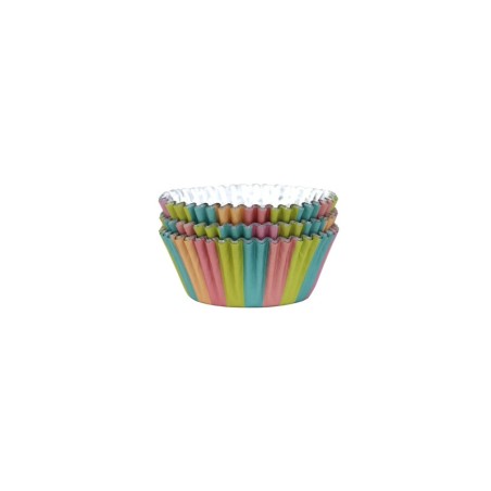 Cupcake Cases Foil Lined - Unicorn Colours Pk/30