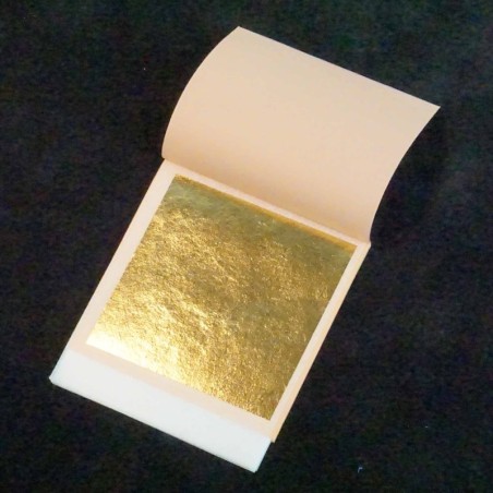 Βιβλιαράκι με 25 φύλλα Χρυσού 8x8 εκ. 23κτ