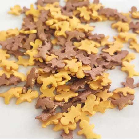 Sprinklicious Shiny Gingerman Mix Gold/Bronze 40g