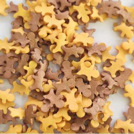 Sprinklicious Shiny Gingerman Mix Gold/Bronze 40g
