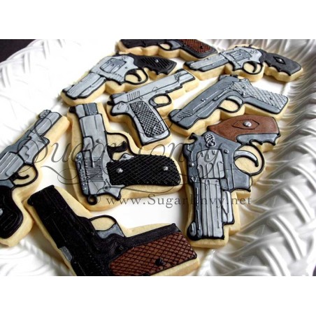 Hand Gun Cookie Cutter 4 in
