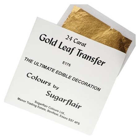 24 Carat Gold Leaf Transfer by Sugarflair