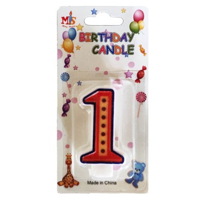 No.1 Colorful Fancy Birthday Candle