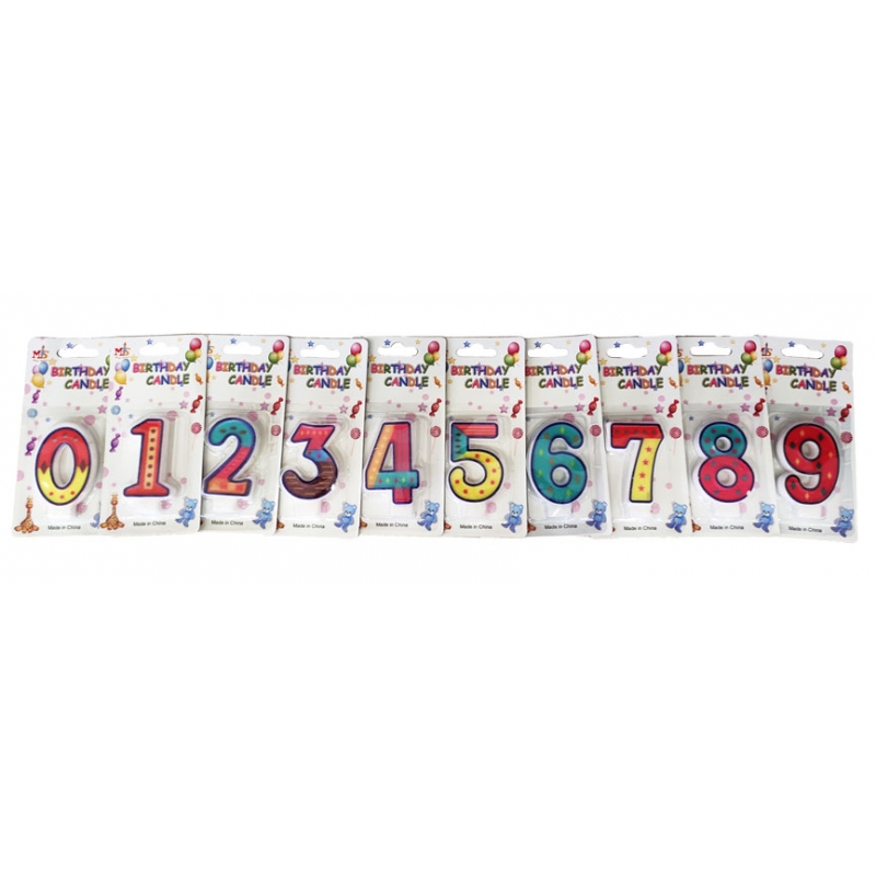 No.2 Colorful Fancy Birthday Candle