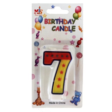 No.7 Colorful Fancy Birthday Candle