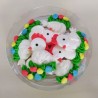 Easter Icing Decorations White  Chicks 8pcs