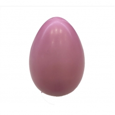 Pink 300g Easter Egg made with White Belcolade Chocolate with Strawberry Aroma.