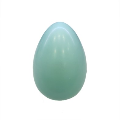Light Blue 300g Easter Egg made with White Belcolade Chocolate with Blueberry Aroma.