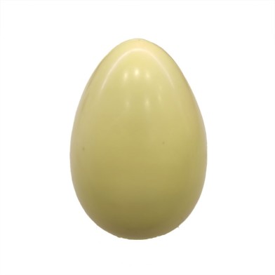 Yellow 300g Easter Egg made with White Belcolade Chocolate with Lemon Aroma.