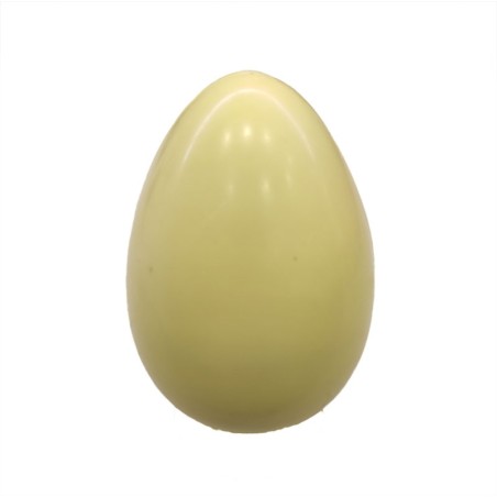 Yellow 300g Easter Egg made with White Belcolade Chocolate with Lemon Aroma.