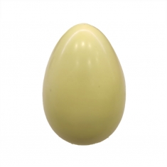 Yellow 300g Easter Egg made with White Belcolade Chocolate with Lemon Aroma.