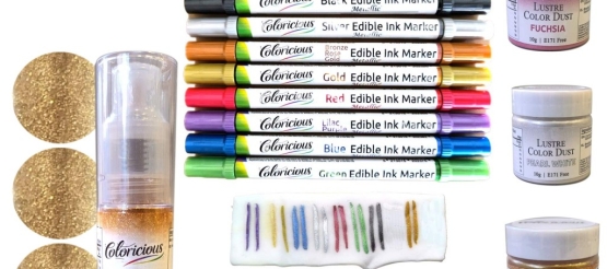 New Products! Glitter Pump sprays - Metallic Color Markers - Lustre Dusts Shades