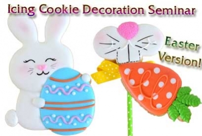 Icing Cookies with Easter Designs Decoration Seminar II